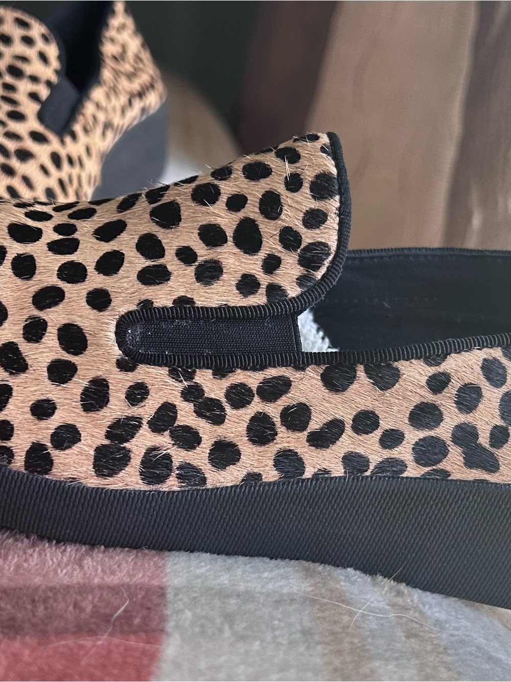 Fitflop Women's Leopard Print Slip-On Loafers in Tan and Black - Picture 4 of 6